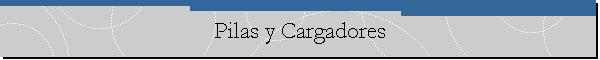 Pilas y Cargadores